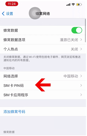 武功苹果14维修网分享如何给iPhone14的SIM卡设置密码 