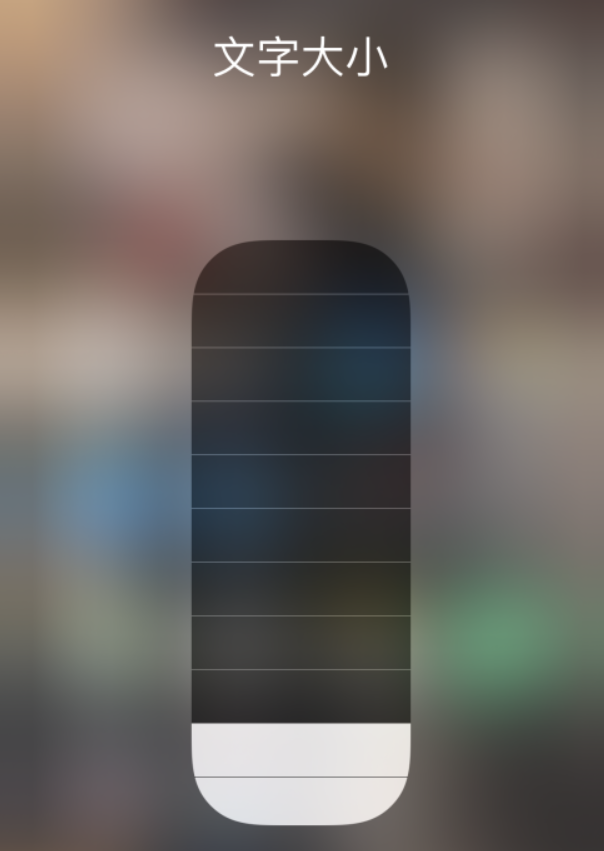 武功苹果手机维修分享小技巧：在 iPhone 控制中心快速调节字体大小 