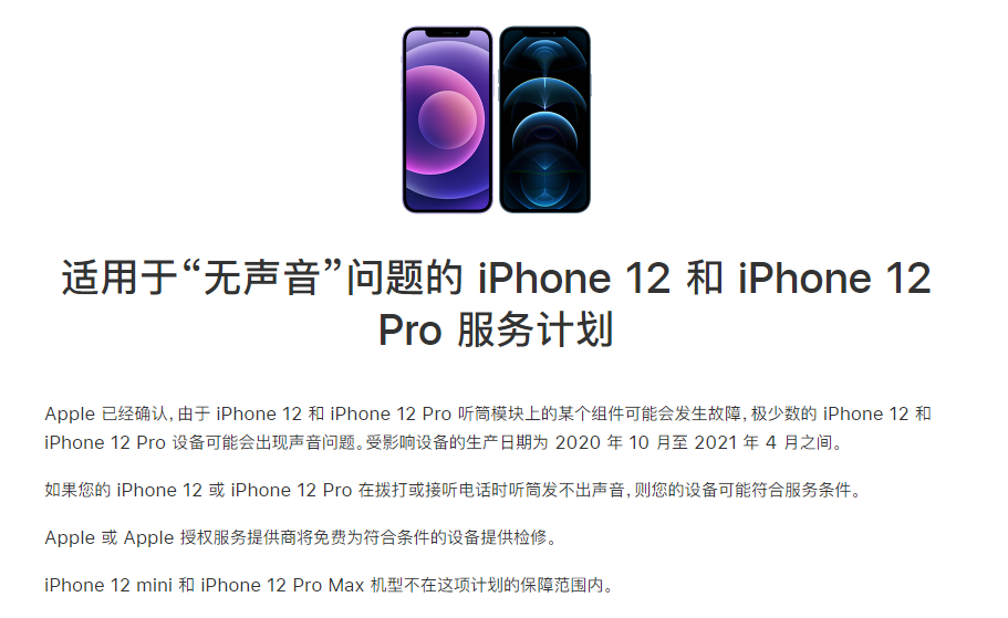 武功苹果手机维修分享iPhone 12/Pro 拨打或接听电话时无声音怎么办 